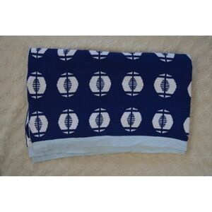 Circo Blue Football Baby Blanket Sweater Knit White Navy Security Lovey Sport